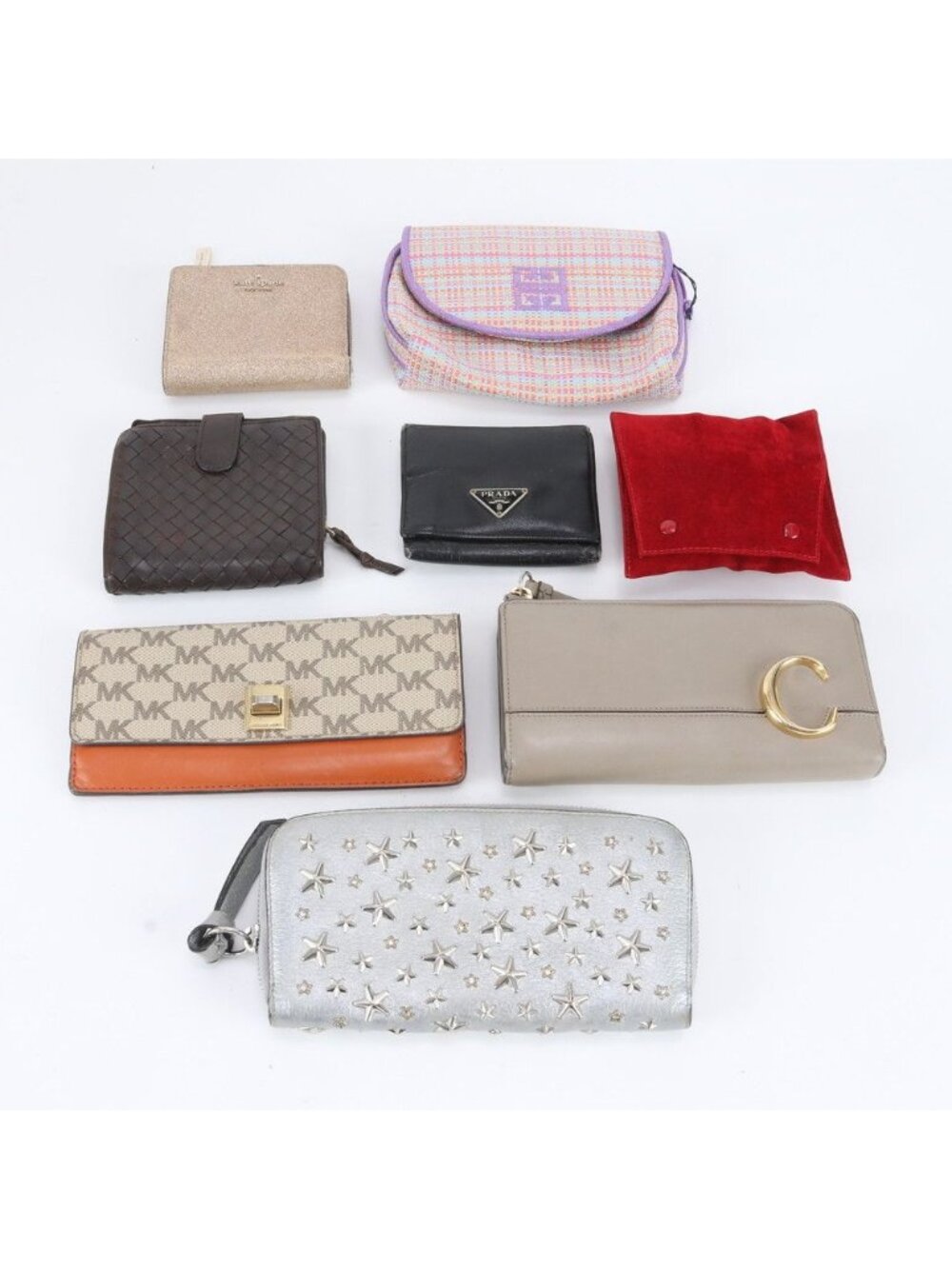 Prada Set of 8 Leather Bifold Wallet